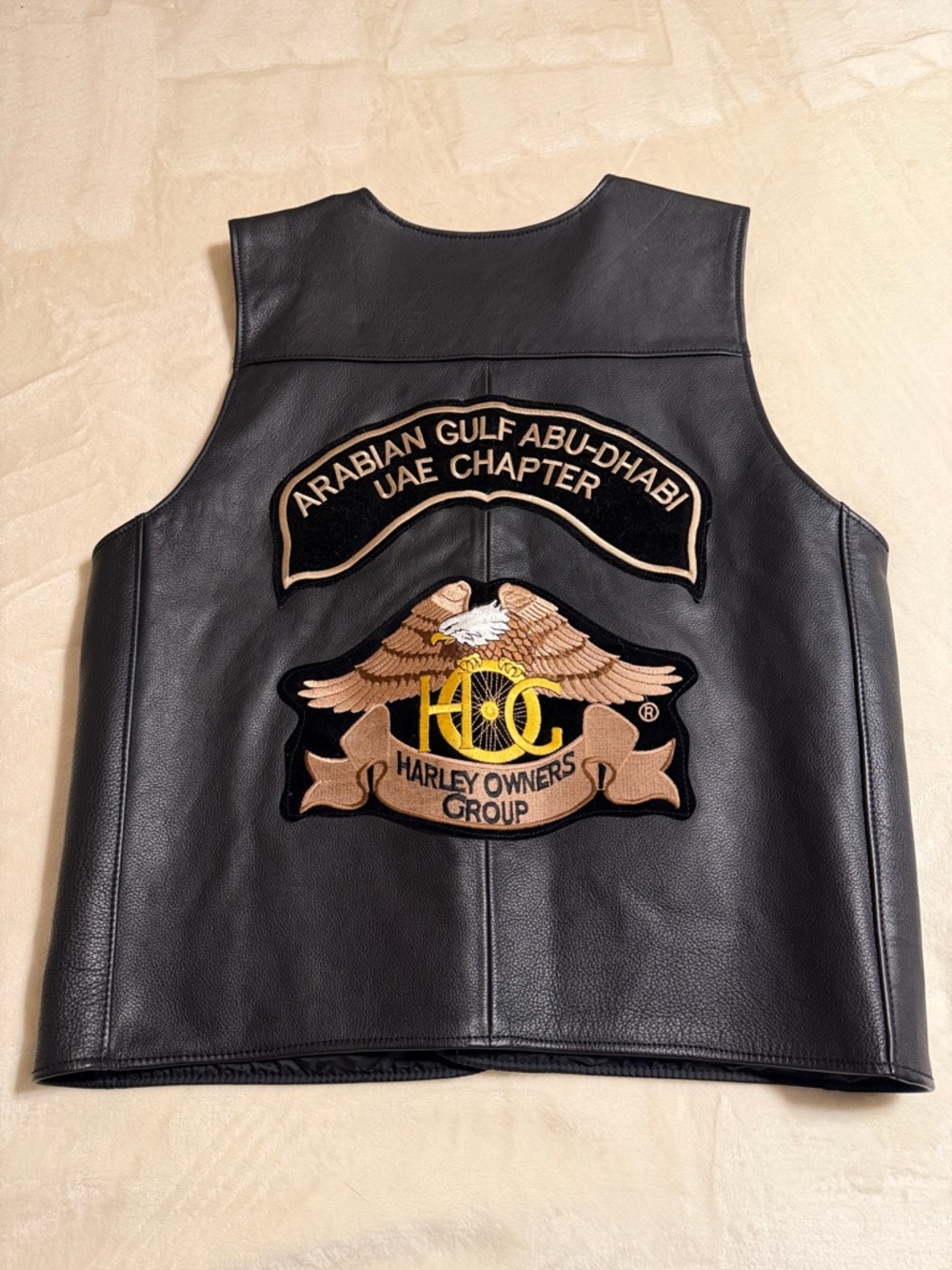 Harley-Davidson Black Leather Snap Vest. Size Large. Men. NWOT.